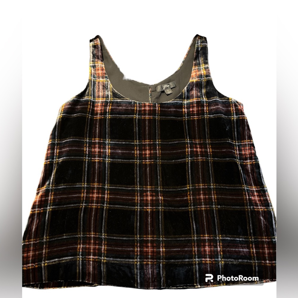 JCrew Plaid Print Tank Top - Size 2